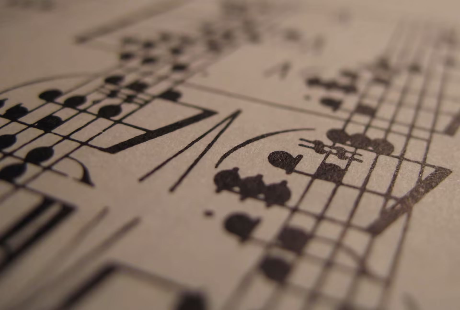 Sheet music and pencil